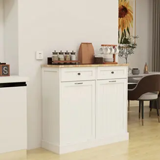 UV Sanitizer Trash Cabinet w/ Drawers Save Now