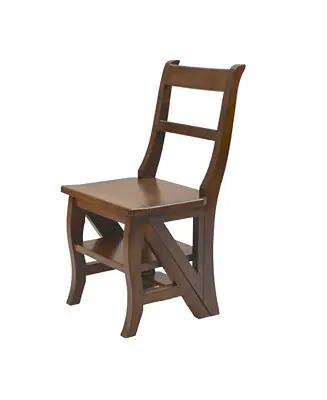 Worldwide Shipping Folding Library Ladder Chair