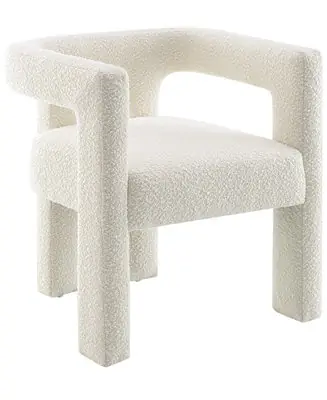 Trending Mandy 28" Boucle Fabric Dining Chair