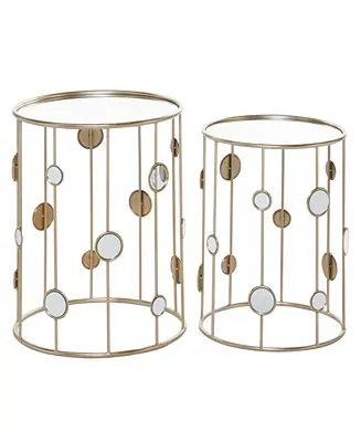Metal Contemporary Accent Table, 2 Pieces Special Offer