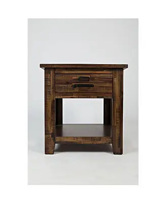 Cannon Valley Distressed Industrial End Table Trending