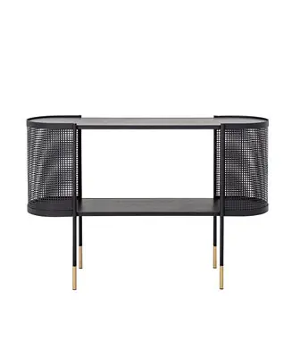 CREATIVE CO-OP 14.2" Metal Sleek Modern Console Table Top Rated