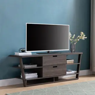 Top Pick Streamdale TV Stand Brown Walnut