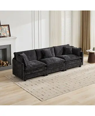 Last Chance Streamdale Cloud Couch: Flexible, Modular Chenille Sofa for Ultimate Comfort