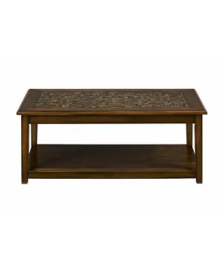 Buy Direct Baroque 48" Coffee Table with Mosaic Tile Inlay