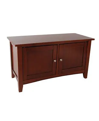 Special Discount Shaker Cottage Storage Cabinet Bench, Cherry
