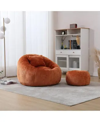 New Arrival Streamdale Modern Bean Bag Chair with Ottoman for Adults
