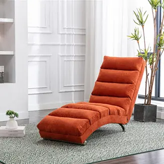 Modern Linen Chaise Lounger Genuine