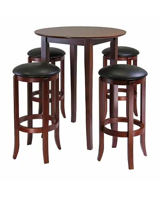 Buy Online Fiona Round 5 Pieces High Pub Table Set