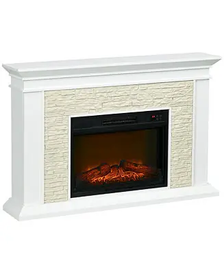 31.5" Electric Fireplace with Mantel Remote 12H Timer 1400W Wholesale