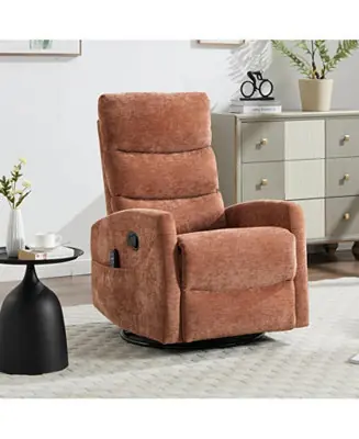 Heat Massage Rocker Recliner Chair, Swivel Fabric Shop Now