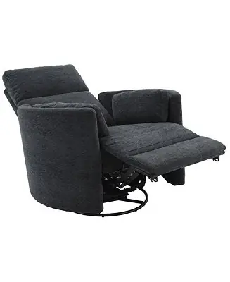 New Release Single Piece 100% Polyester Mediterranean Power Swivel Glider Recliner