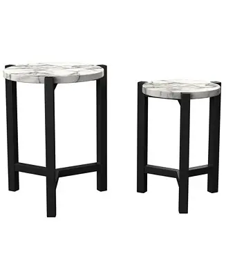 Fresh Stock Heritiga Round Nesting Table, Set of 2