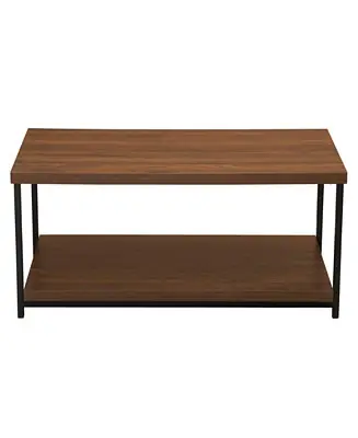 Premium Wide Coffee Table with Storage Shelf
