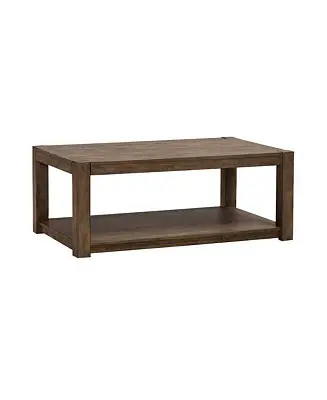 Broadmore Living Room Rectangular Cocktail Table - Cobblestone Brown Viral