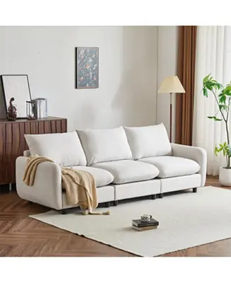 99 in. 3-Piece Modular Free Combination Sectional Sofa Couch Save Now