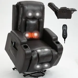 8-Point Massage Power Lift Recliner, 350 lbs Capacity Sale