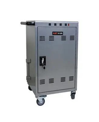 Mobile Charging Cart and Cabinet for Tablets Laptops 35-Device Price Drop