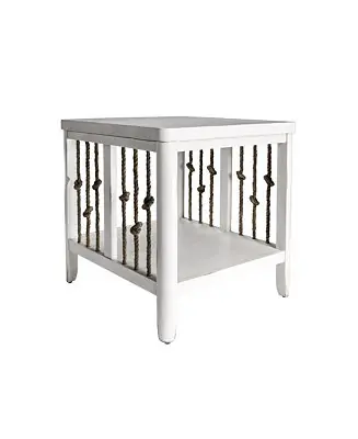 Hassle-Free Returns 1 PC birch veneers Dockside End Table