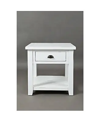 Instant Buy Artisan's Craft Rustic Farmhouse Distressed Acacia End Table